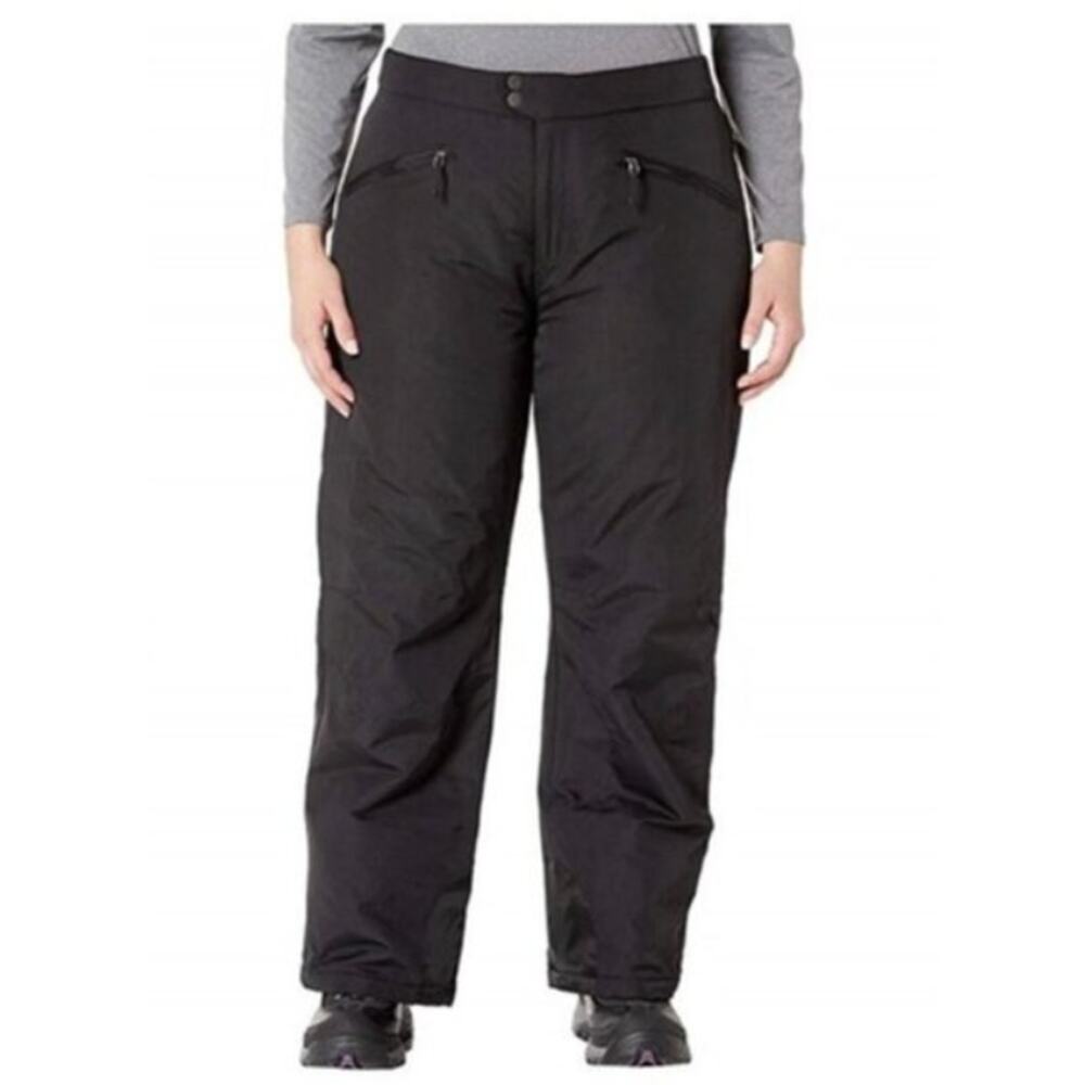 White Sierra Women's Black Insulated Lined‎ Ski Snow Winter Pants Size Large